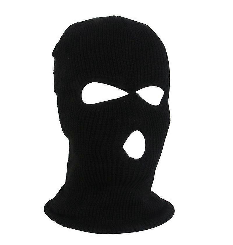 2-Pack - Face Mask / Ski Mask / Robber Hat - Black one size