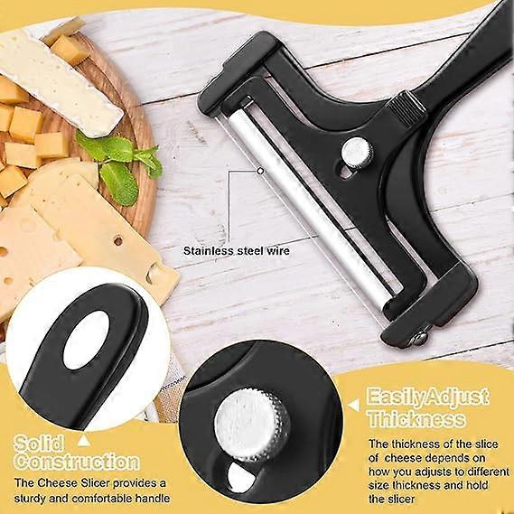 GastroMax 2-Piece Butter Spreader Set - Black Plastic Utensils For Butter, Jam, Soft Cheese