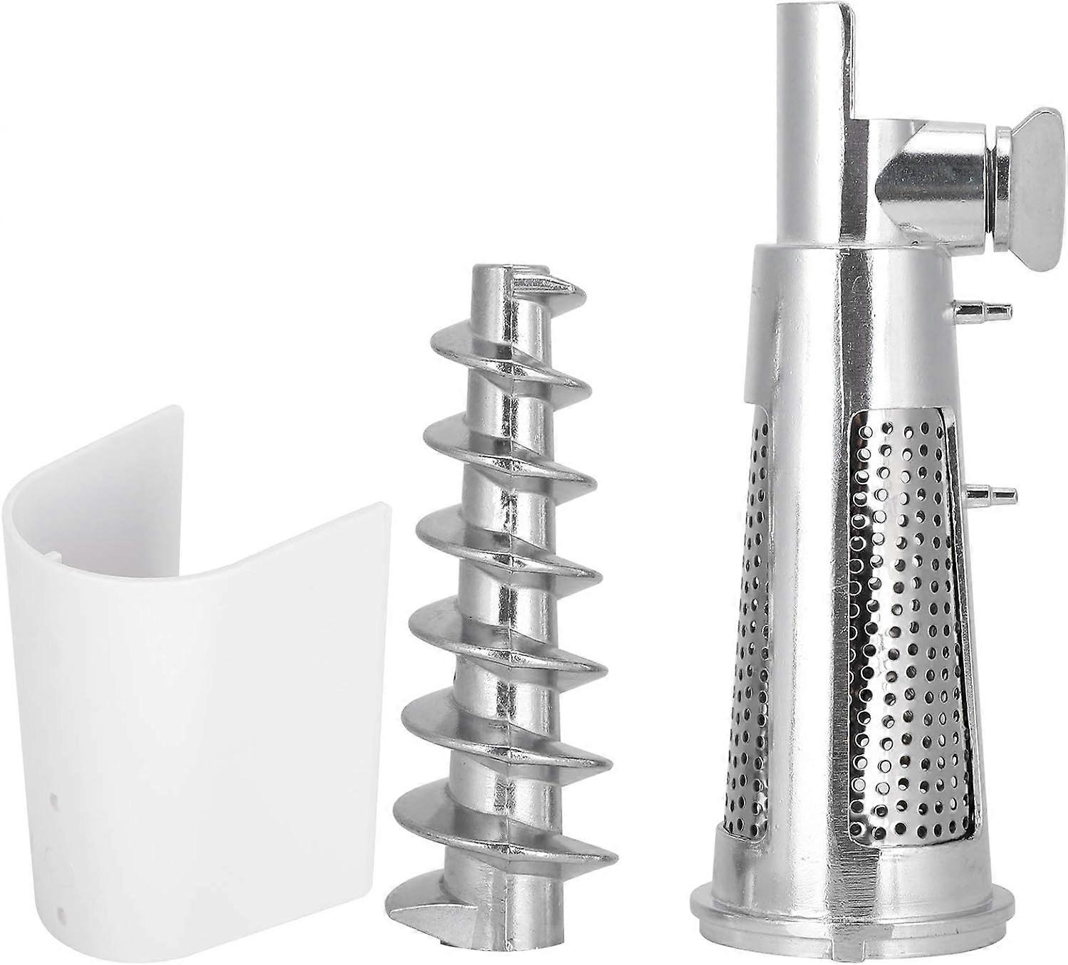 Electric Tomato Strainer Replacement, Tomato Strainer Accessories Baffle Filter Sleeve Screw Shaft Tomato Sauce Machine Replacement for Mixer Attachme