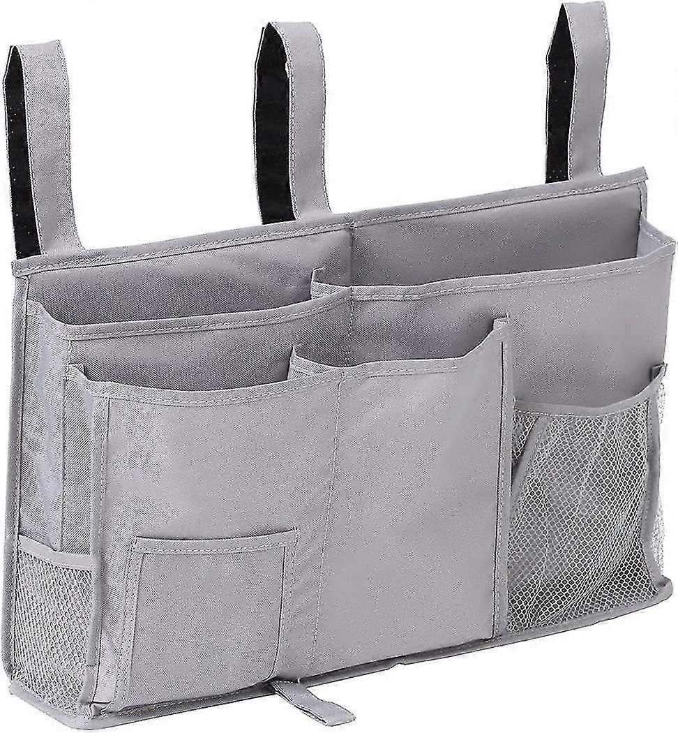 Bedside Caddy, Hanging Storage Bag Holder Beside Organizer With 8 Pockets For Bunk Dorm
