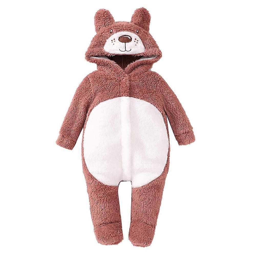 عيد الميلاد الدب الباندا بذلة صبي فتاة Onesie عيد الميلاد حديثي الولادة طفل مقنع رومبير زي لطيف