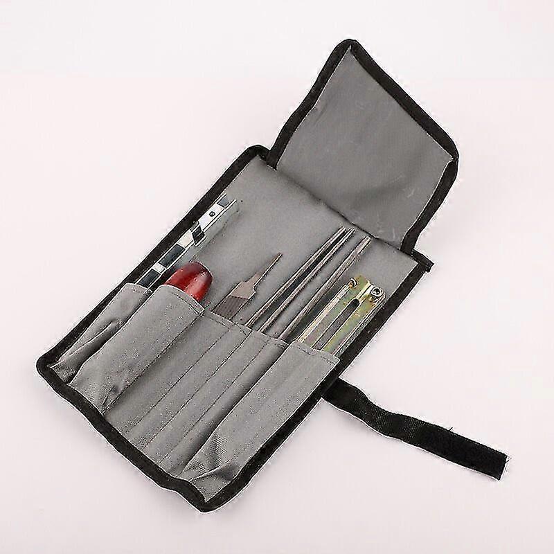 8 Pieces Universal Chainsaw Sharpening Kit Metal Hand File Set Chainsaw Sharpener Kit Professional Chain Sharpening Flat Files And Rasps For Workshop
