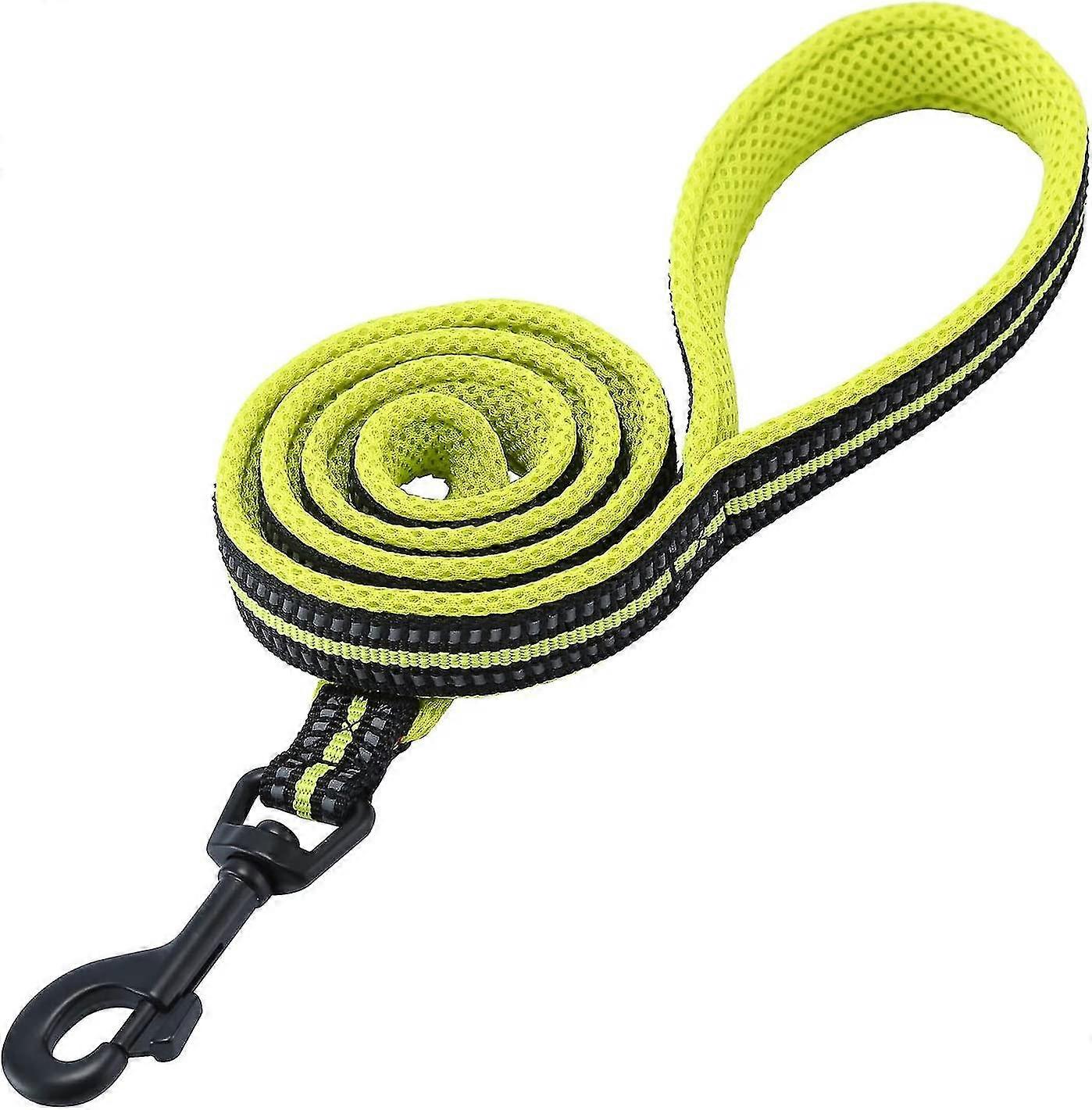 Reflective Leash, Very Resistant, Classic, Flexible, Padded, Thick, Nylon Strap