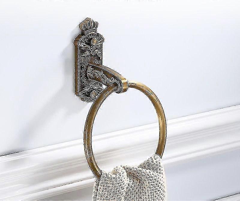 Antique Bathroom Carved Bathroom Bathroom Hardware Set Creative Rectangular Bathroom Accessories Set