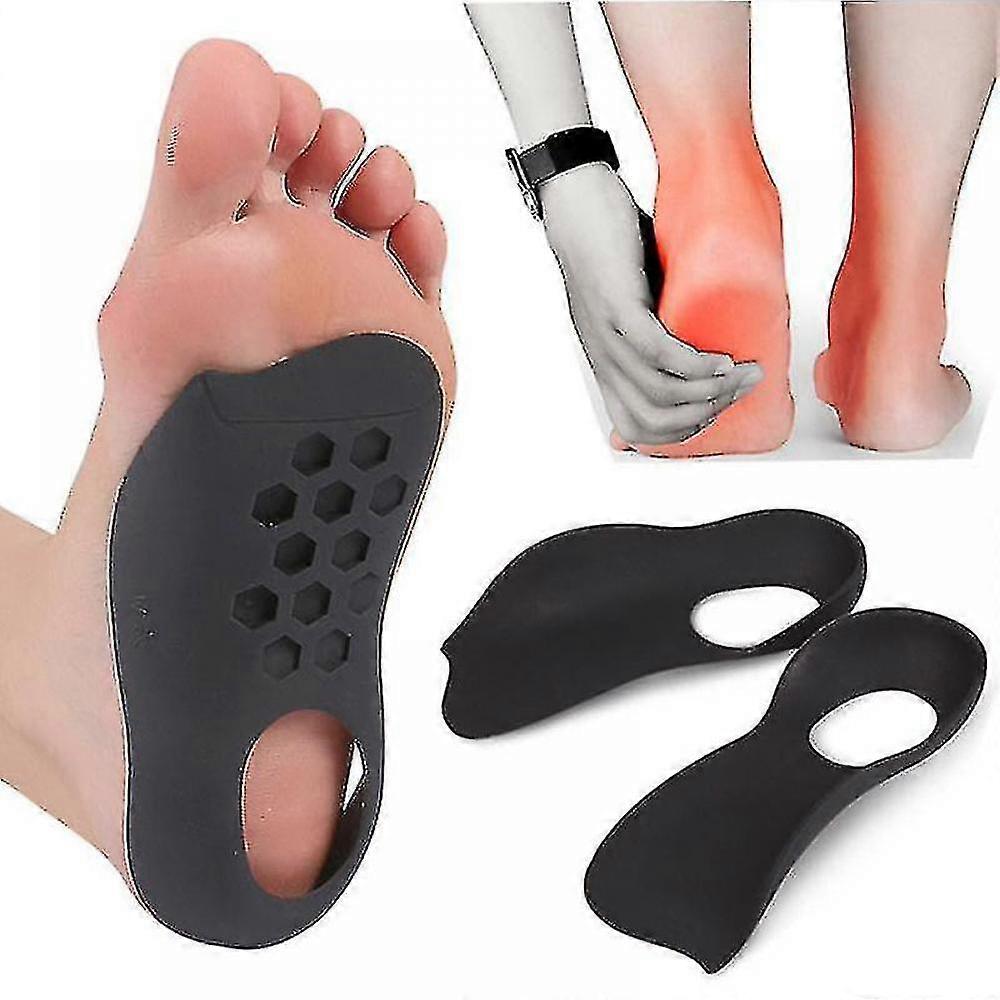 Flat Foot Orthopedic Insoles Black L code