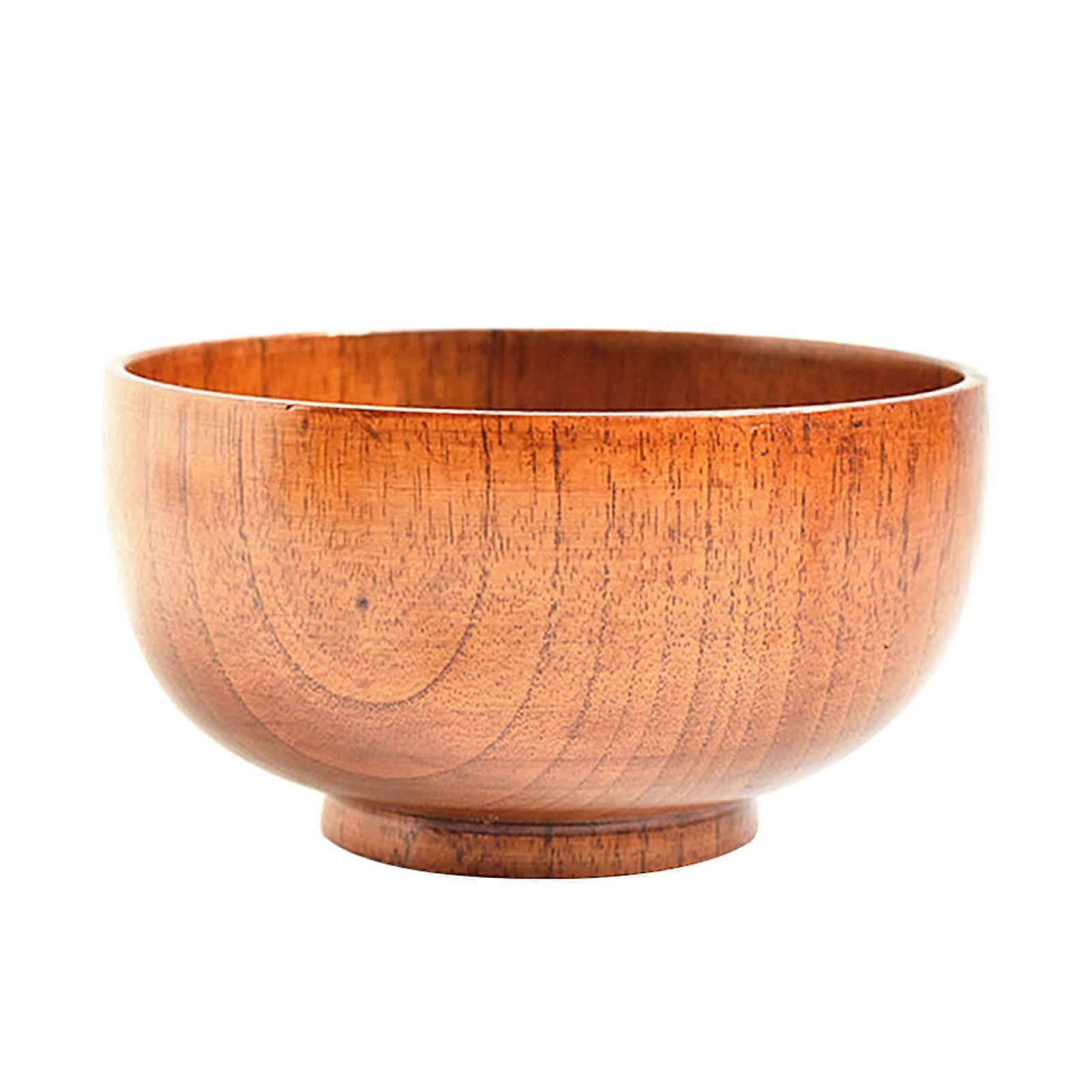 1 Pc Salad Bowl Multi-purpose Thermal Insulation Wood Wooden Salad Bowl for Smoothies KAESI