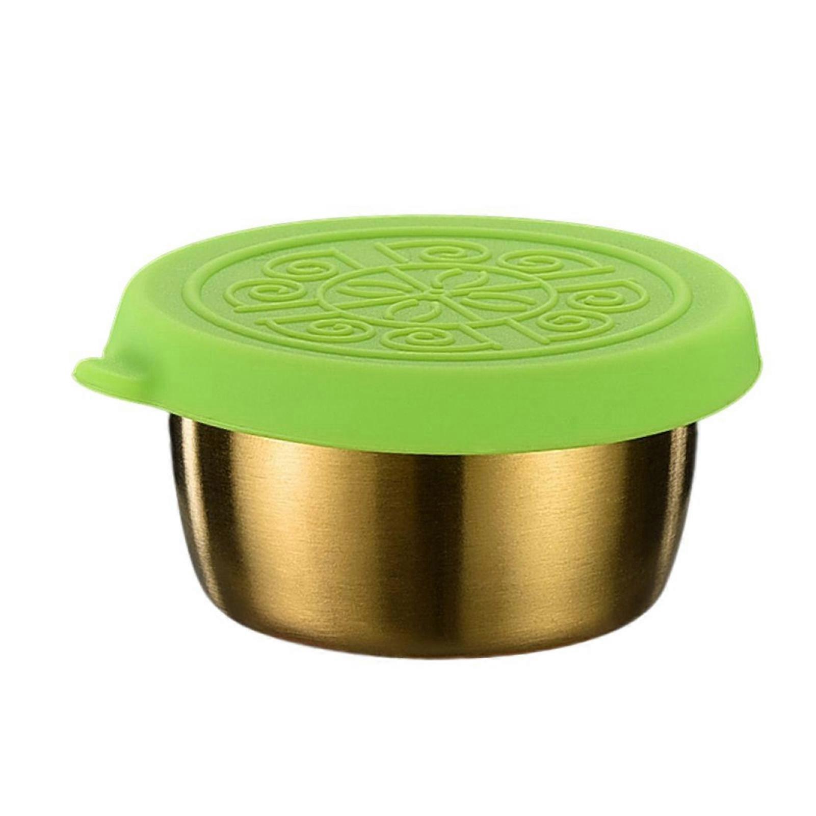Sauce Container Good Sealing with Cover Stainless Steel Condiment Container Home Supply Kaesi