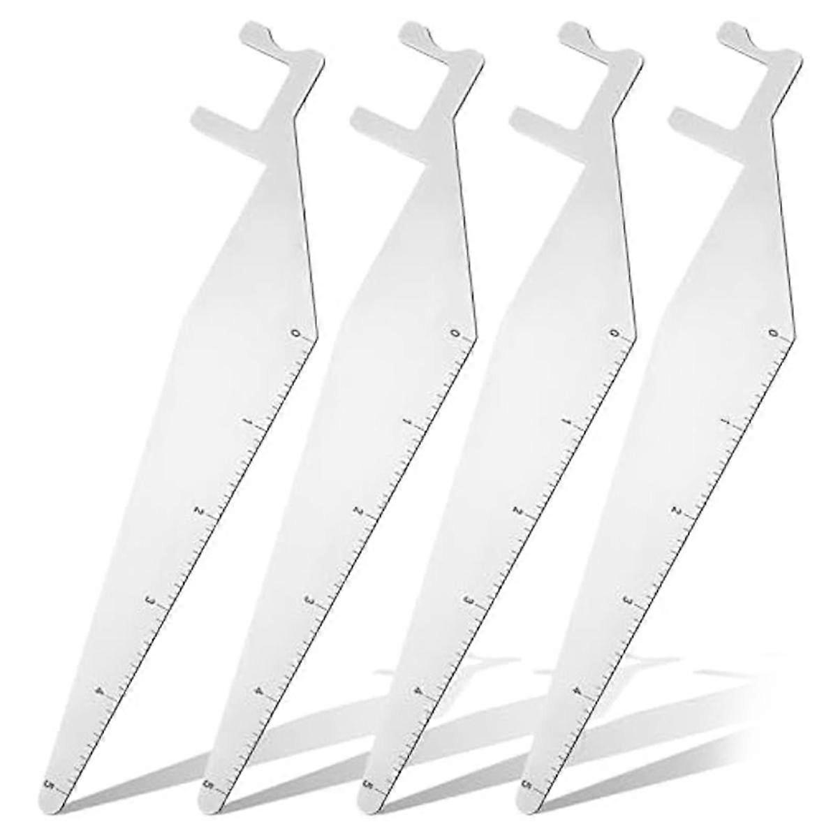 4Pcs Multipurpose Firefighter Tools Pry Firefighting Tools with 5 Inch Scale Flexible Lever Tools P