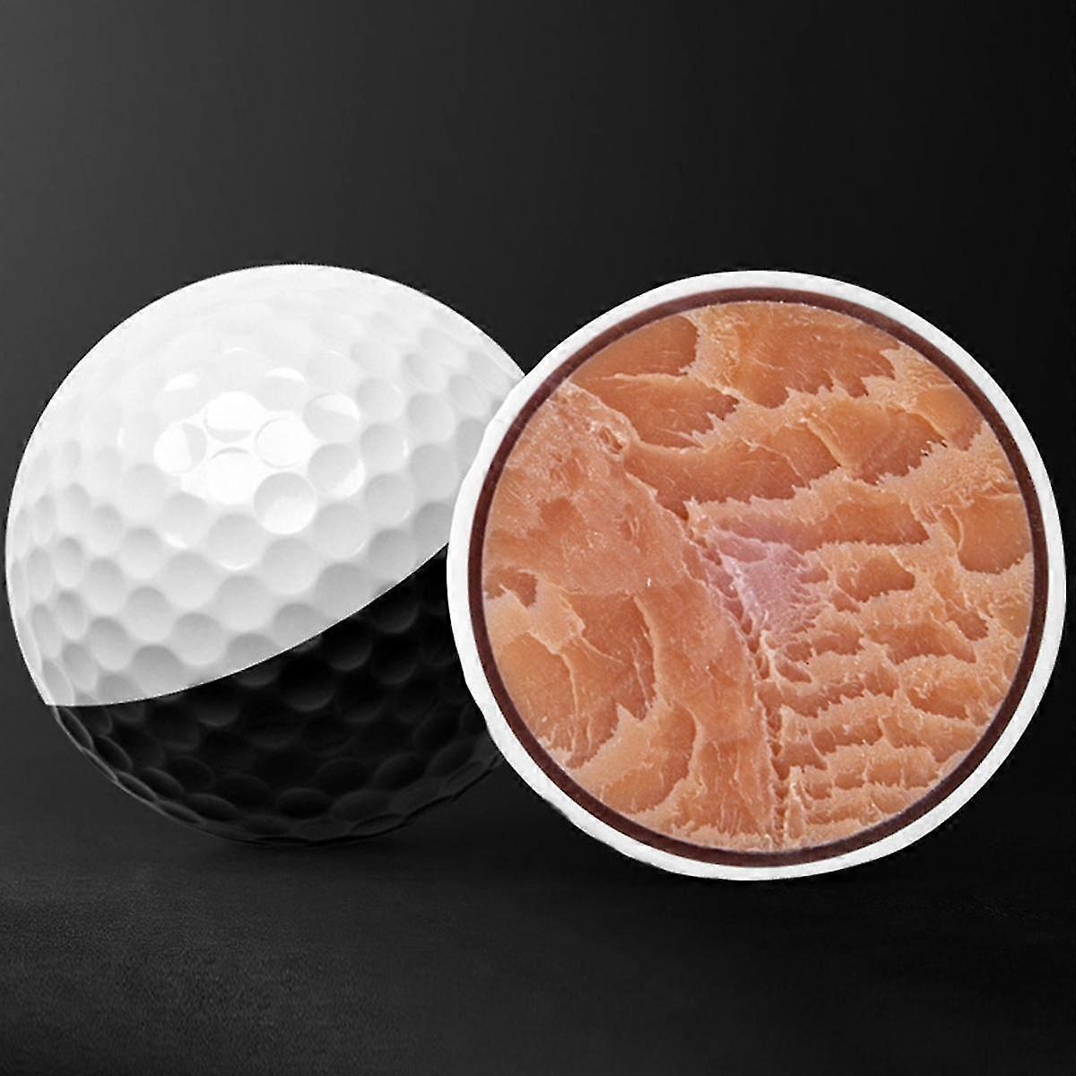 Golf Ball Two-color Three-tier Putter Practice Game Ball For Visual Rolling Direction