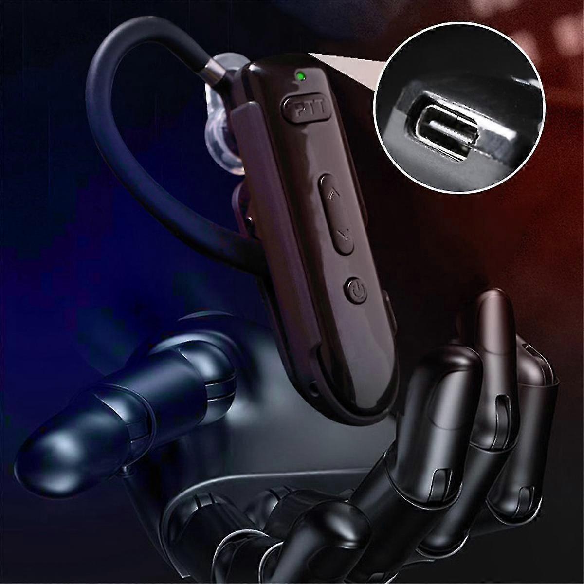 Dual-Use-Ohrhängendes Walkie-Talkie-Headset 2000 Quadratmeter Fläche mit Walkie-Talkie-All-in-1-Bluetooth-Mini-Headset