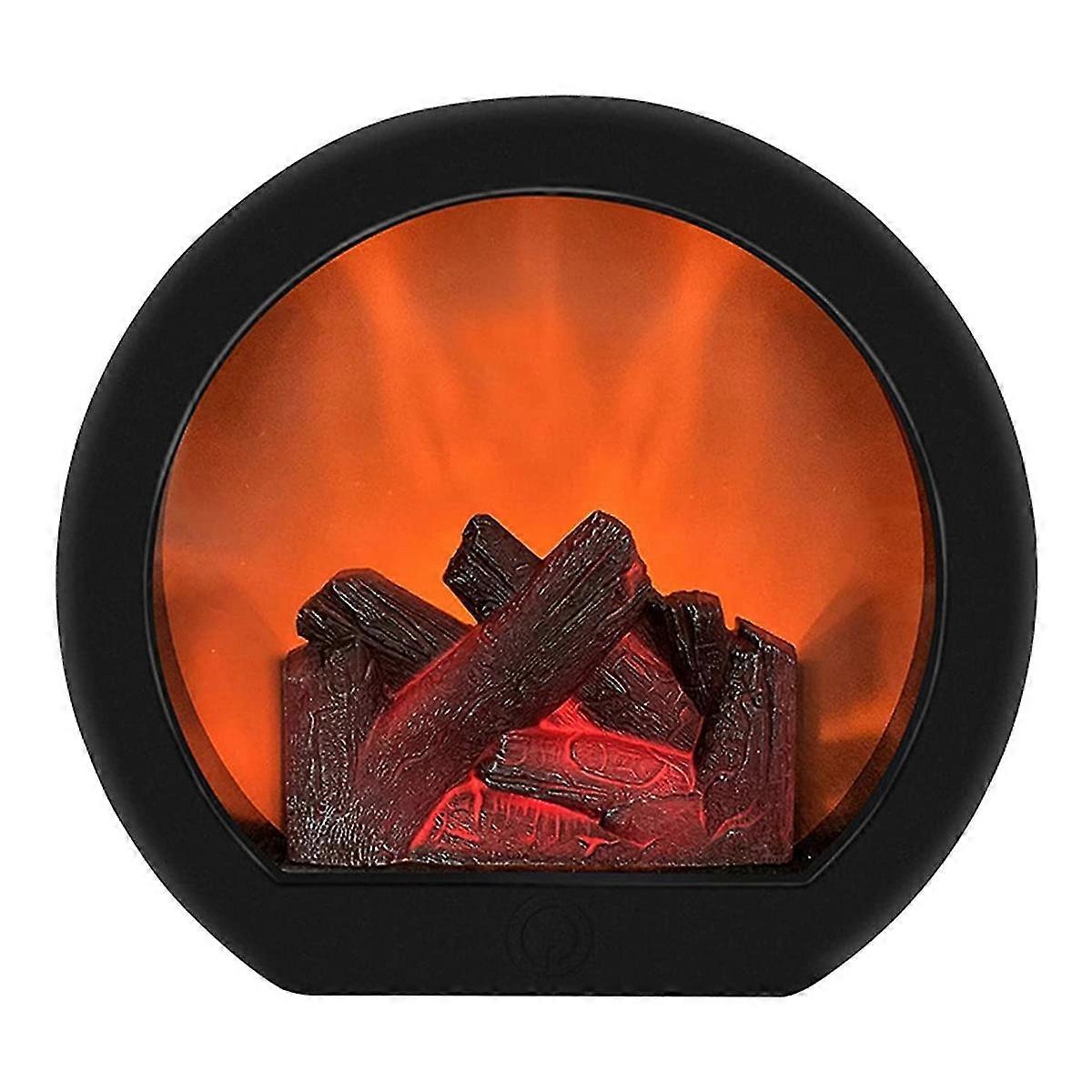 Flameless Led Fireplace Lantern Simulation Led Table Fireplace Led Lantern With Realistic Flame Sim