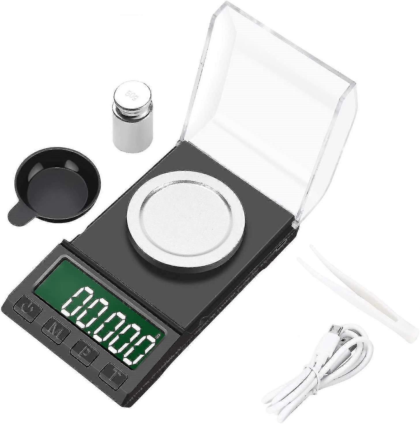 Ψηφιακή κλίμακα τσέπης50g/0.001g κλίμακα χιλιοστόγραμμου ακριβείας με την οθόνη LCD