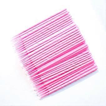 100Pcs False Eyelashes Cotton Micro Swabs For Eyelash Extensions Disposable Applicators Brush Individual Lashes Brush Clean Mascara Makeup Tools