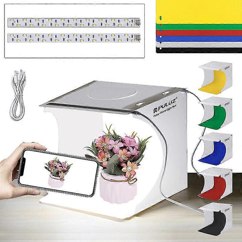 Mini Photo Studio Light Box Portable Photo Studio Box per gioielli e piccoli oggetti Portable Folding Photography Studio Box Booth Shooting Tent Kit 2x