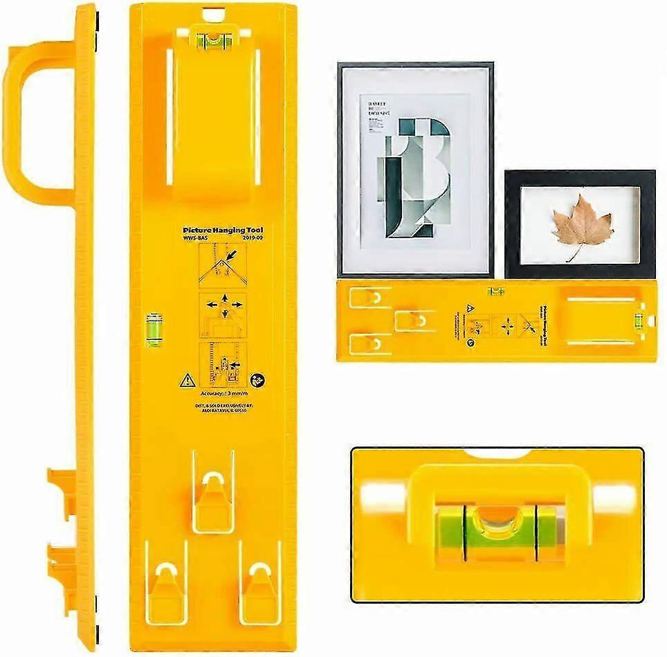 Picture Hanging Tools Frame Hanger Easy Wall Photo Hanging Kit Level Ruler