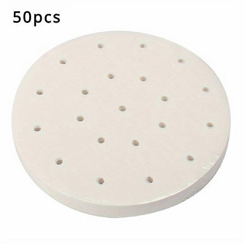 100pcs Disposable Air Fryer Parchment Paper Liners 9.45in, Non-Stick Oil-Proof Water-Proof Round Cooking Paper for Baking, Grilling, Steaming - Made o