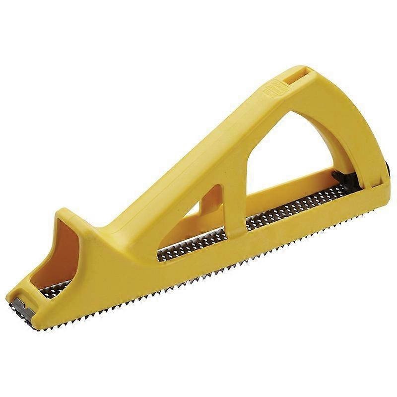 Plasterboard plane / rasp 145x40mm universal - abrasive drywall hand tool for smoothing plasterboard / gypsum - filing / rasping / planing - plastic h