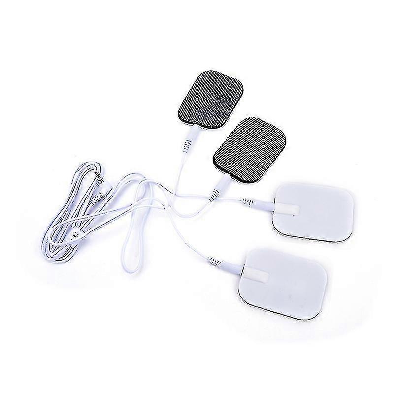 Electrode Lead Wires Cable For Tens Massager 2.5mm Connection With 4 Patches