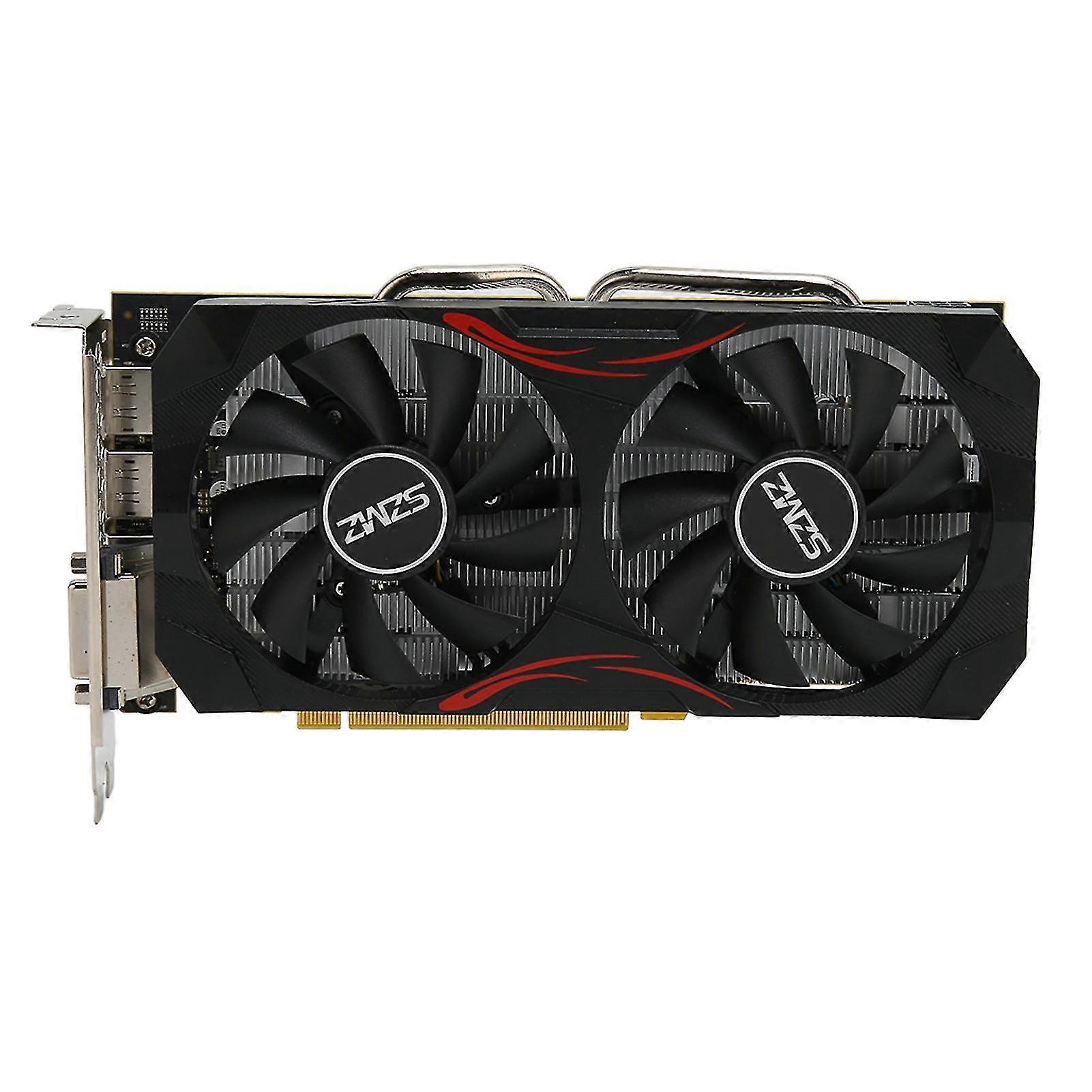 RX 580 8G GDDR5 Graphics Card 256 Bit Dual Fan with 3 DP DVI HD Multimedia Interface for 4K Gaming