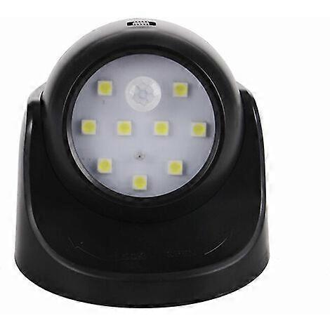 Outdoor wall light with motion sensor LED outdoor light Cordless battery powered light 360 degree rotation and tilt