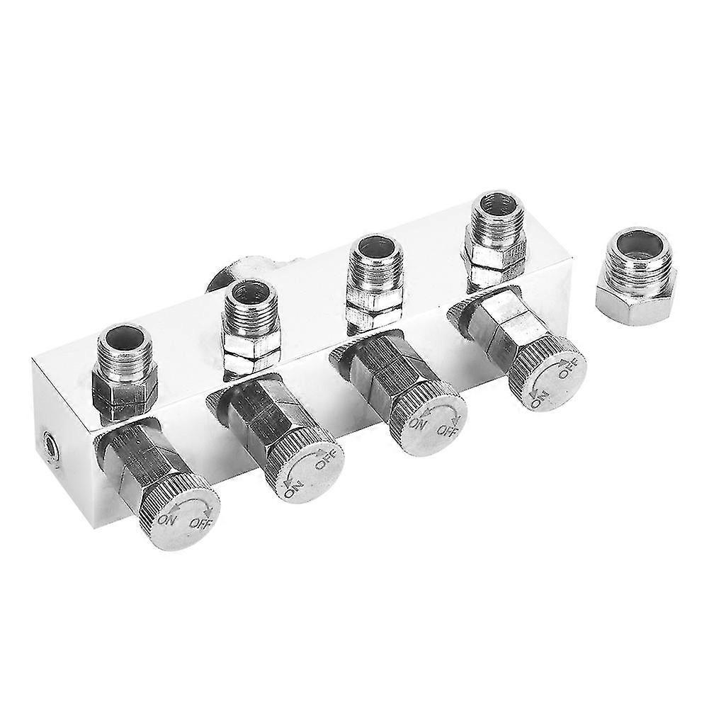 Adjustable Air Hose Splitter for Airbrush Adapter Fitting Accessories in Aluminium
