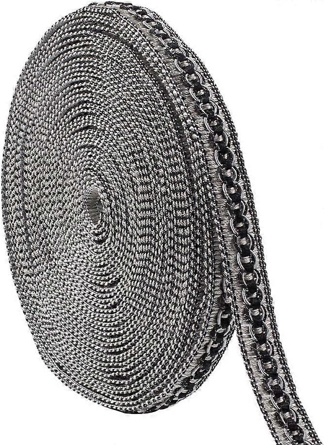 Polyester Ribbon Curtain Decoration Costume Accessories Gray 20x3mm about 11.5~12m/roll