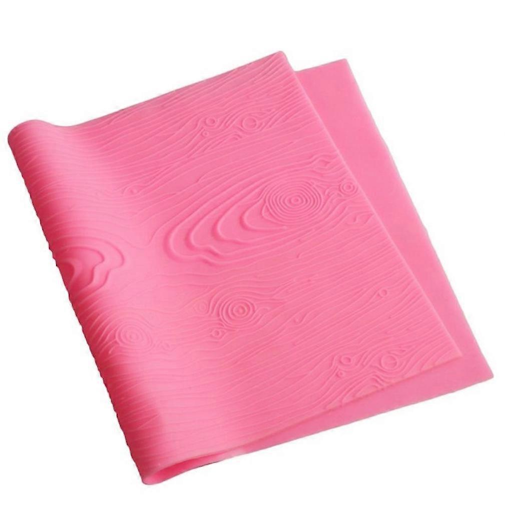 Tree Bark Texture Silicone Mold Cake Fondant Impression Mat Pad Decorating Tool X4YD