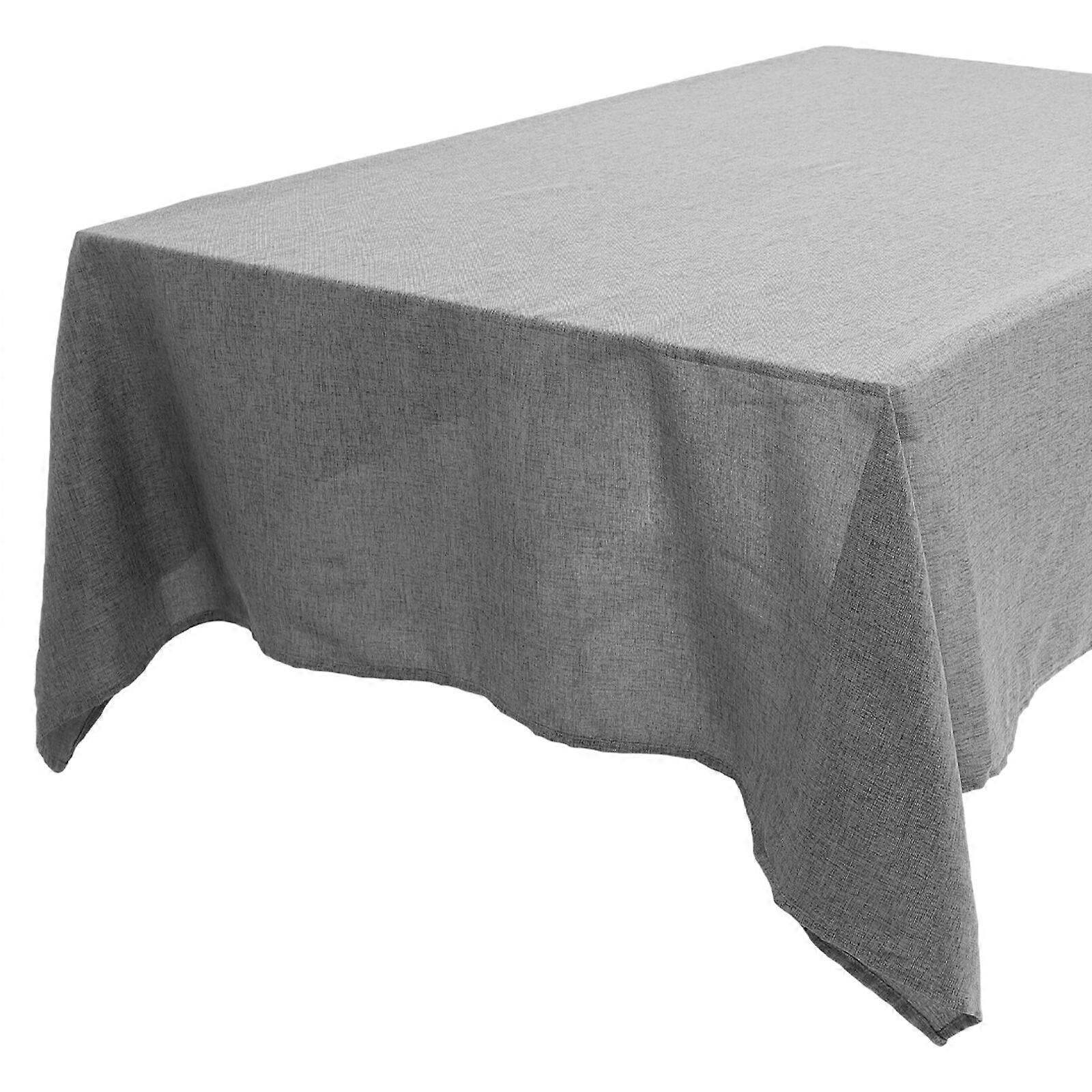 Rectangular Linen Tablecloth Wear-resistant Table Runner Solid-colored Tablecloth Camping Table Cloth