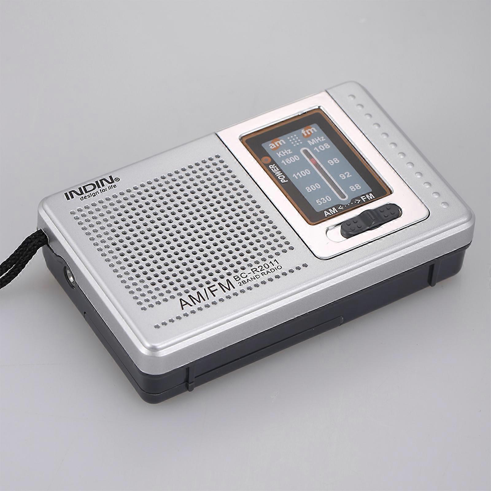Mini AM FM Radio 2 Band Radio Receiver Portable Pocket Radio Built-in ...