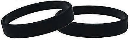 Silikonearmbåndspakke med 10 ungdomsstørrelser (sort)