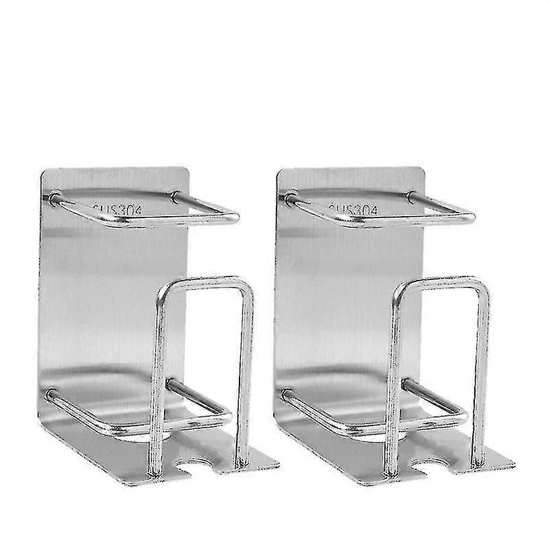 Zahnbürste und Zahnpastahalter aus Edelstahl Wandhalterung - 2er-Set