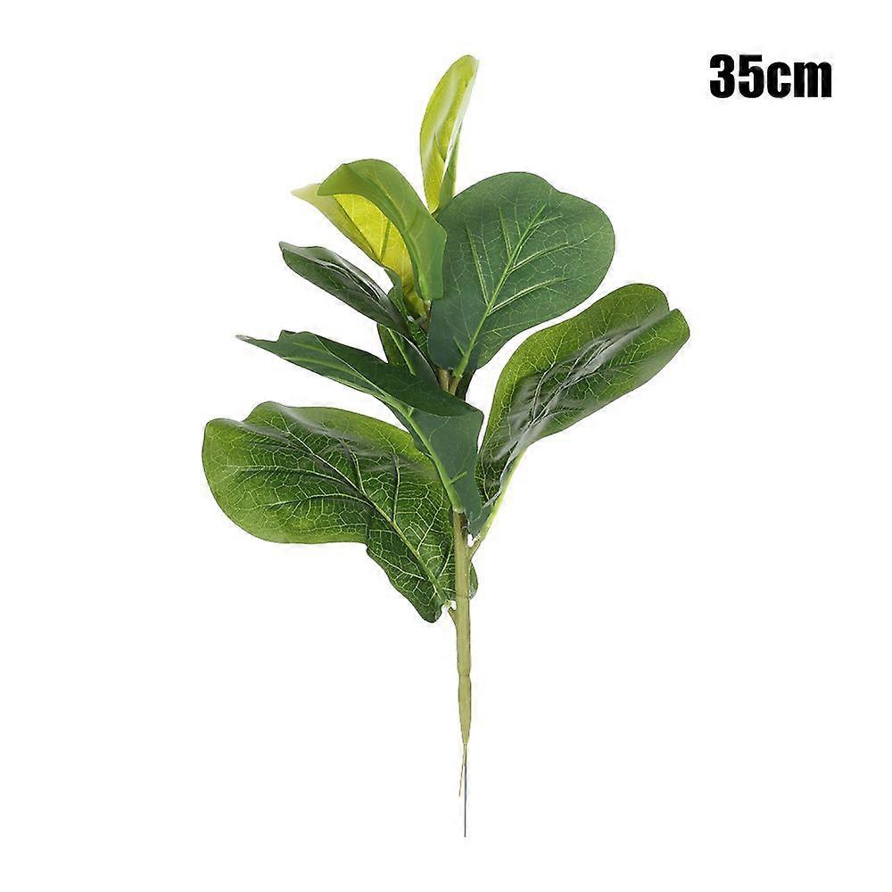 35/50CM Artificial Ficus Branch Lifelike Greenery Faux Leaves Fake Plants Floral Arrangement Party Supplies Courtyard Ornament