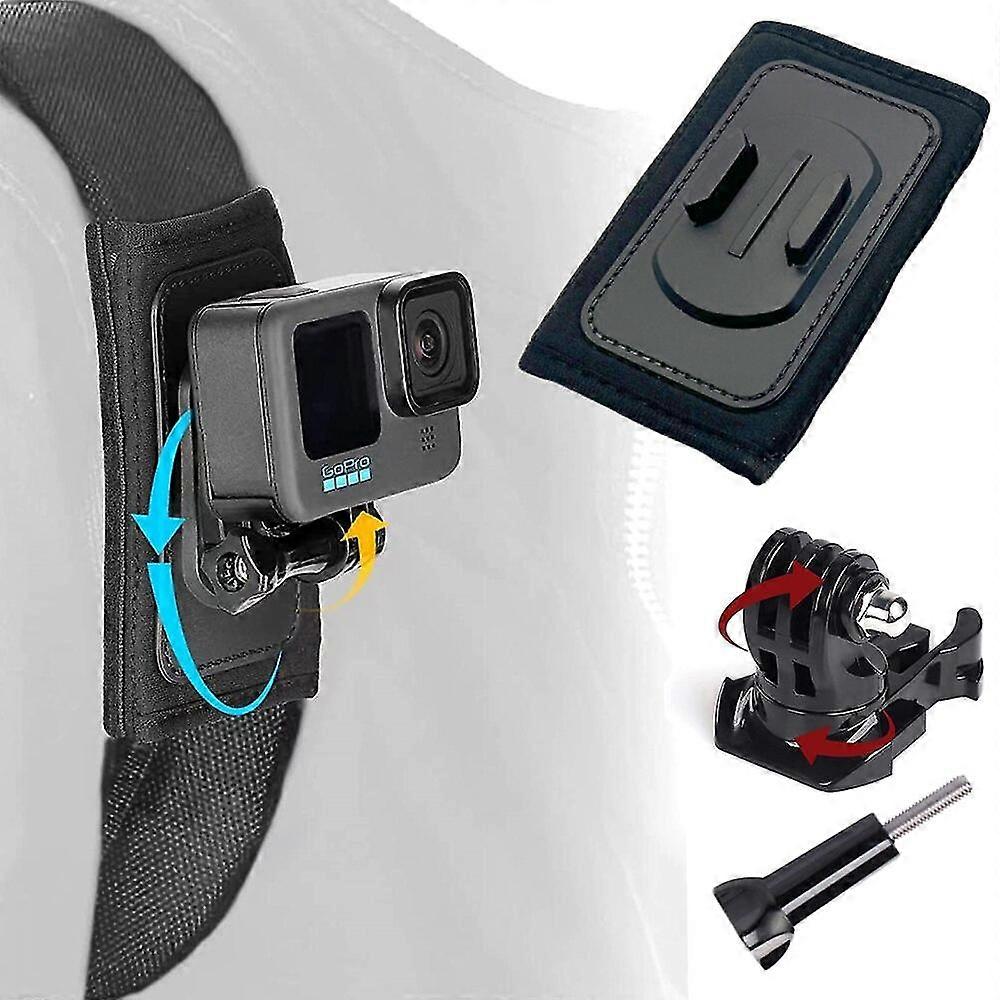 360 Rotate Buckle Quick Release Backpack Shoulder Strap Mount For Gopro Hero 9/8/7/6/5/4 Dji Action Camera