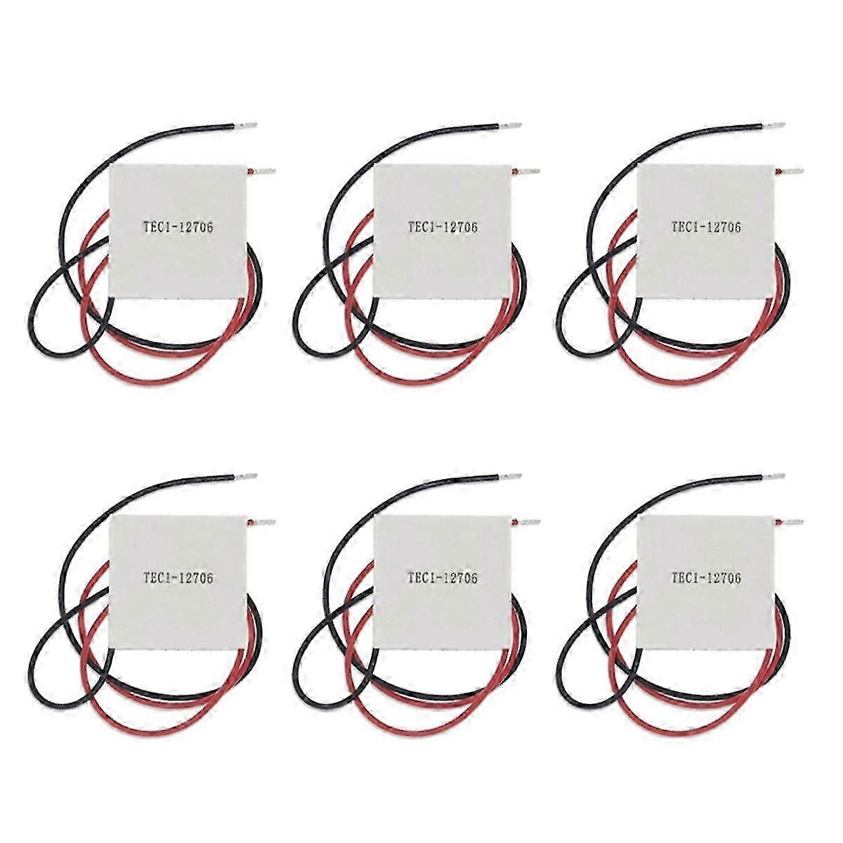 6PCS TEC1-12706 K10 Thermoelectric Cooler Peltier Elemente Module Semiconductor Refrigeration for Car Refrigerator