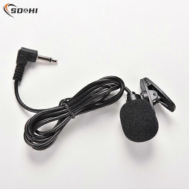 3.5mm Right Angle Plug PC Desktop Mic Microphone Mini 3.5 mm Tie Lapel Lavalier Clip On Microphone for Lectures Teaching