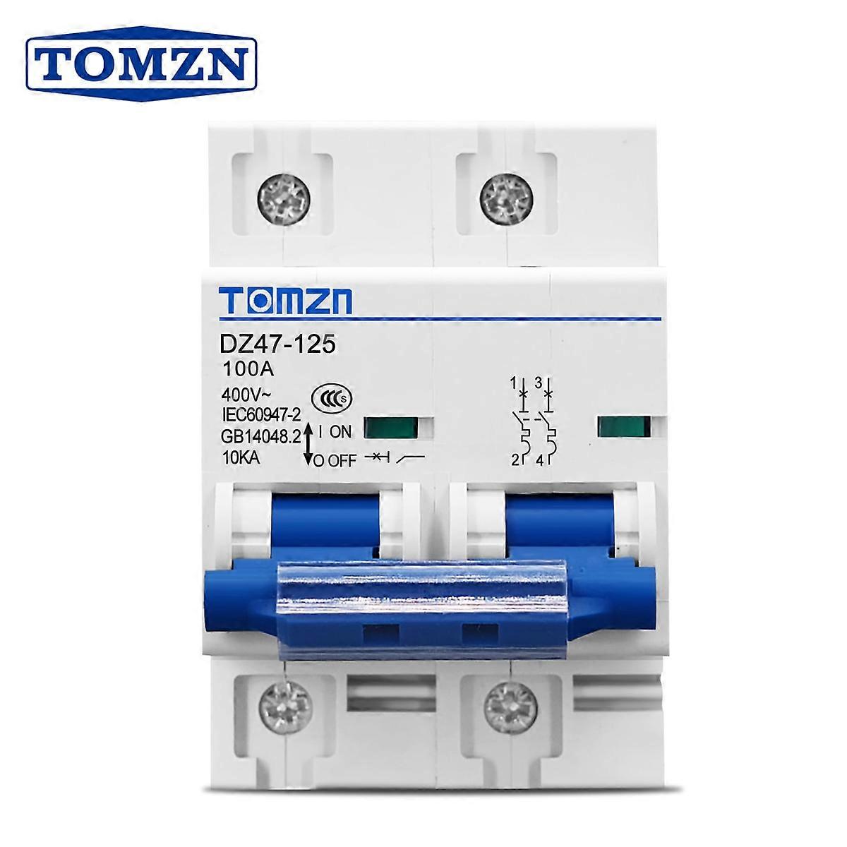 2P 100A 240V/415V 50HZ/60HZ afbryder MCB