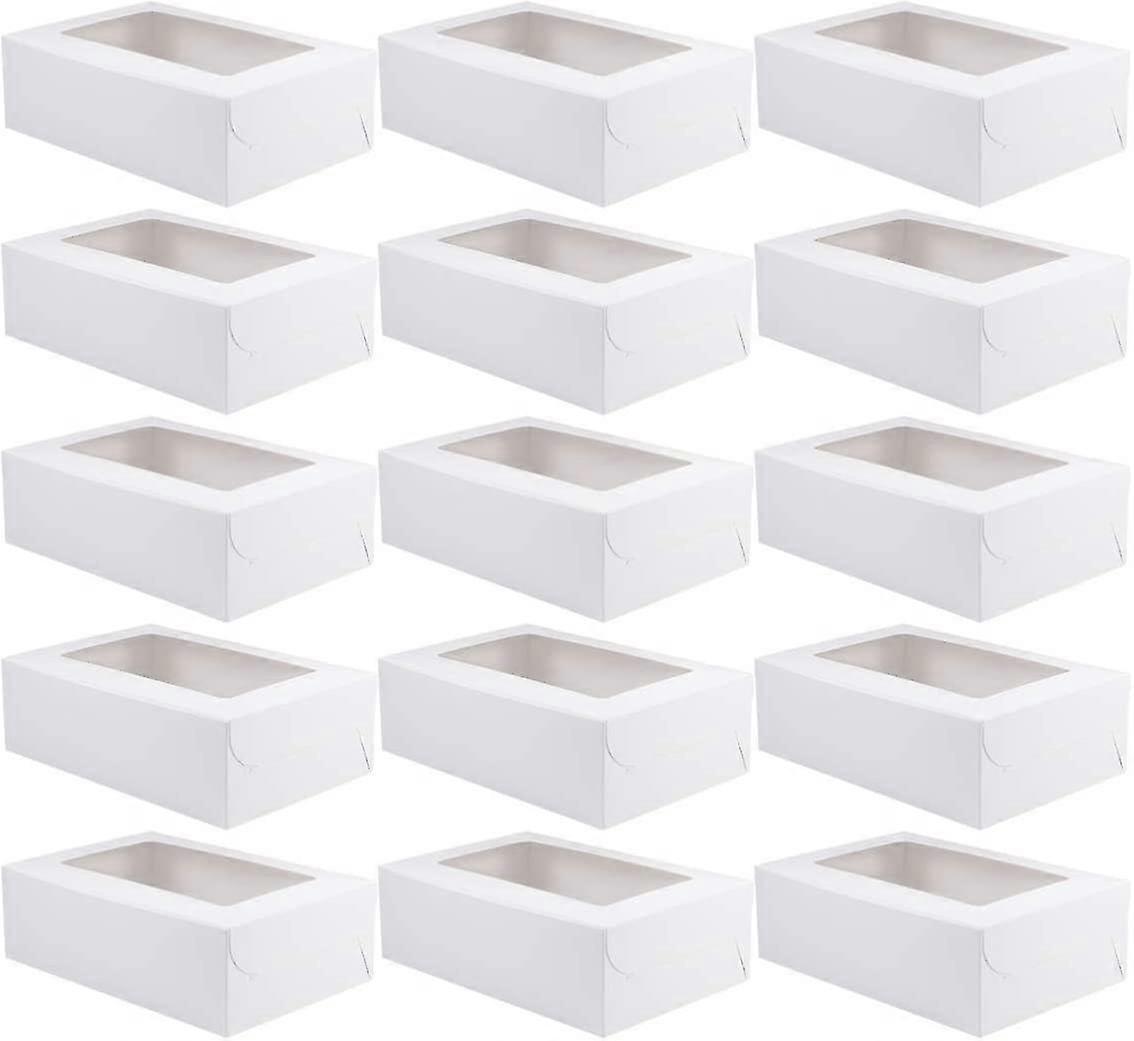 20 Piece Kraft Cupcake Box With Insert Display Bread Box Pastry Container 6 Cavities