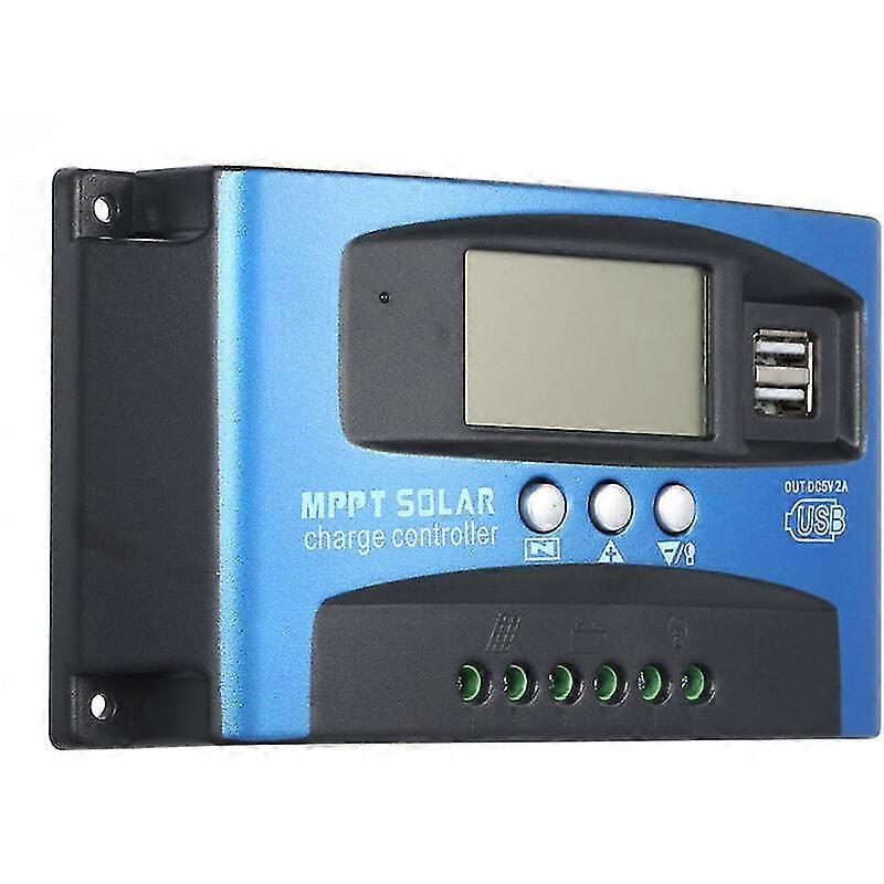 Dual Usb Lcd Display Solar Charge Controller 40a Mppt Automatic Solar Cell Panel Charger Regulator