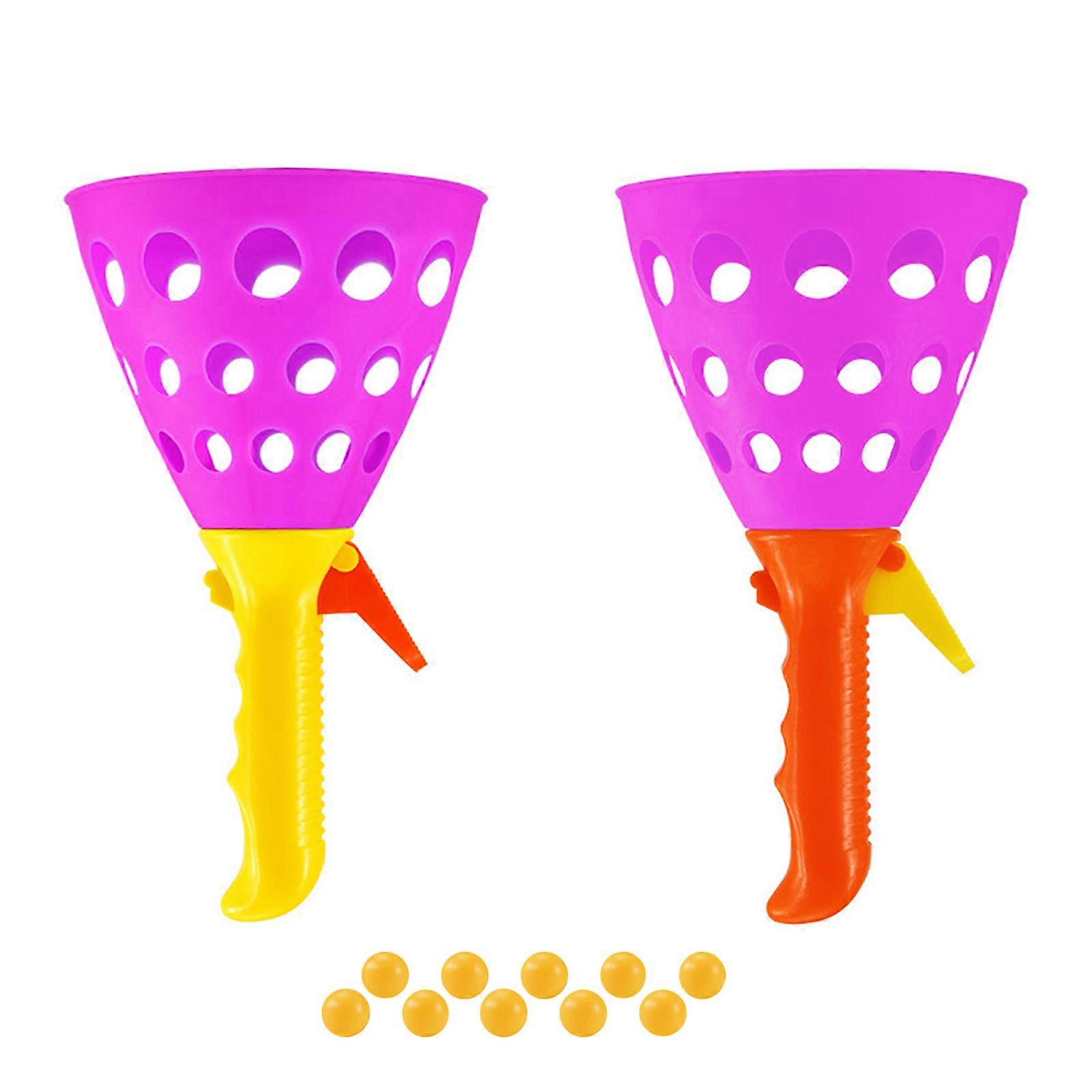 Children's pairs receiving and bouncing balls, puzzle elastic throwing and receiving balls, parent-child interaction outdoor sports ball toys