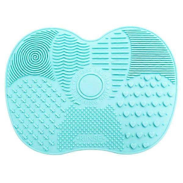 Makeup brush cleaning mat Green