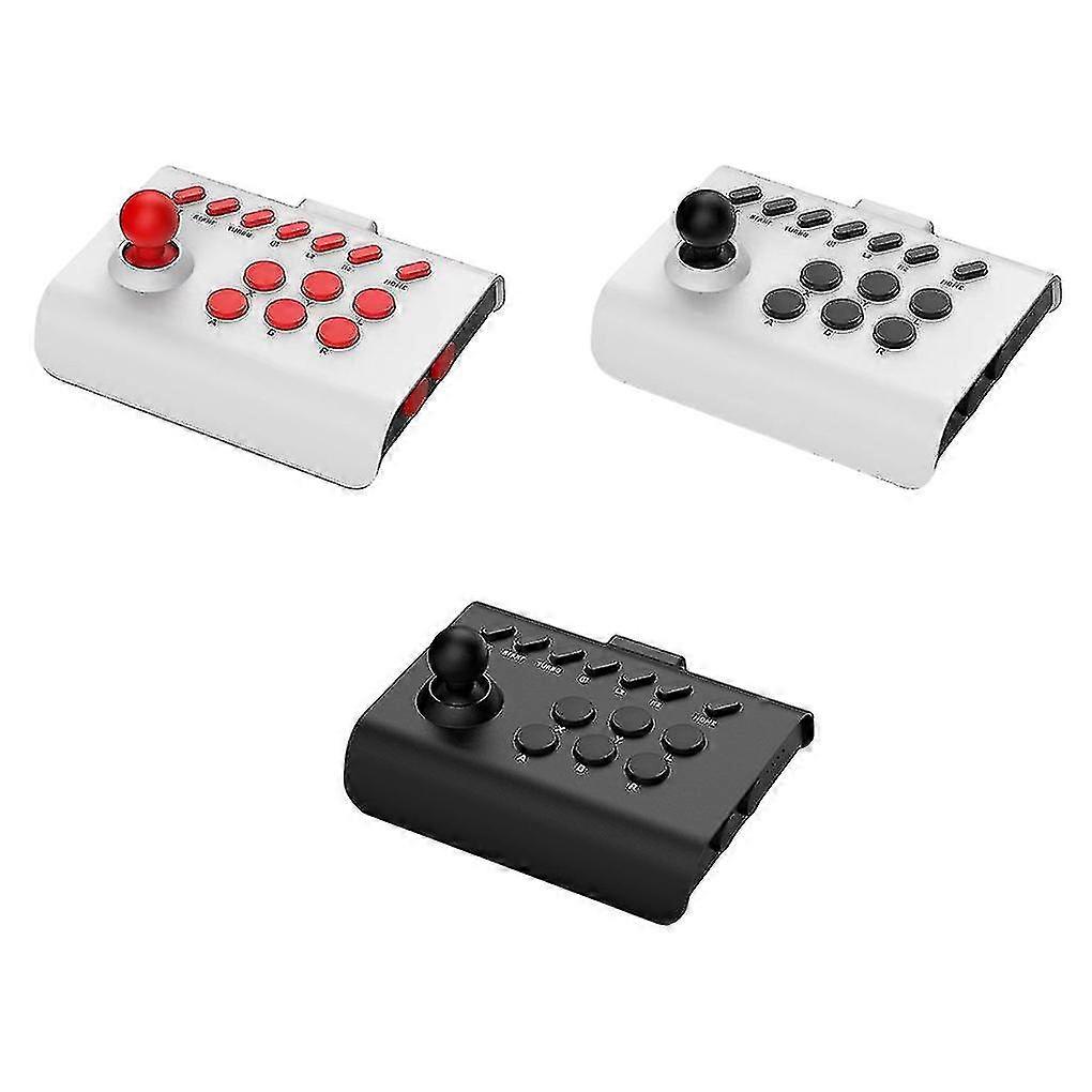 Wireless Joystick Game Supplies Non-slippery Base Tv Mobile Phone Fine Workmanship Control Stick Replaced Part White-red