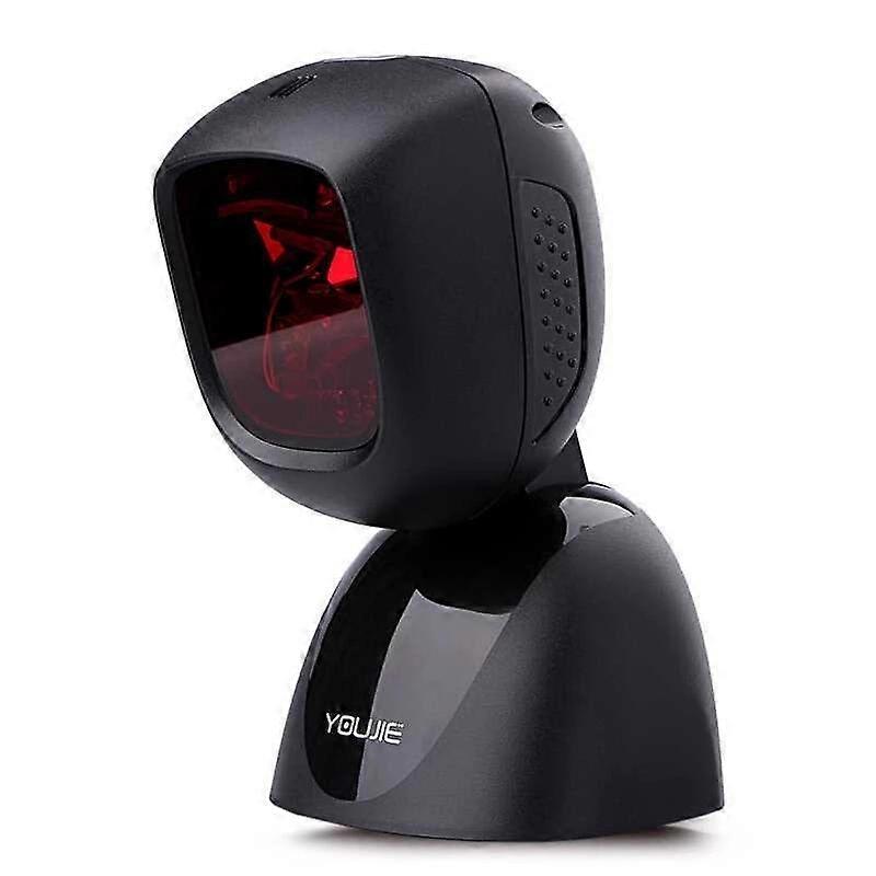 2D Fixed Barcode Scanner Youjie HF600-1-2USB Hands-free 1D Code Reader with USB Cable