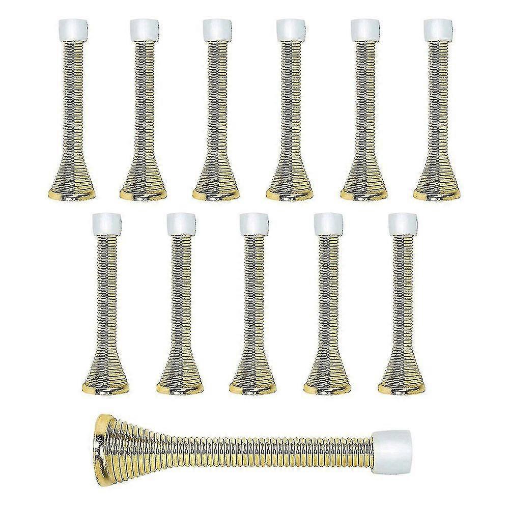 Compatible Withcompatible Withspring Door Stops 3 Flexible Heavy Duty Spring Door Stopper (gold)
