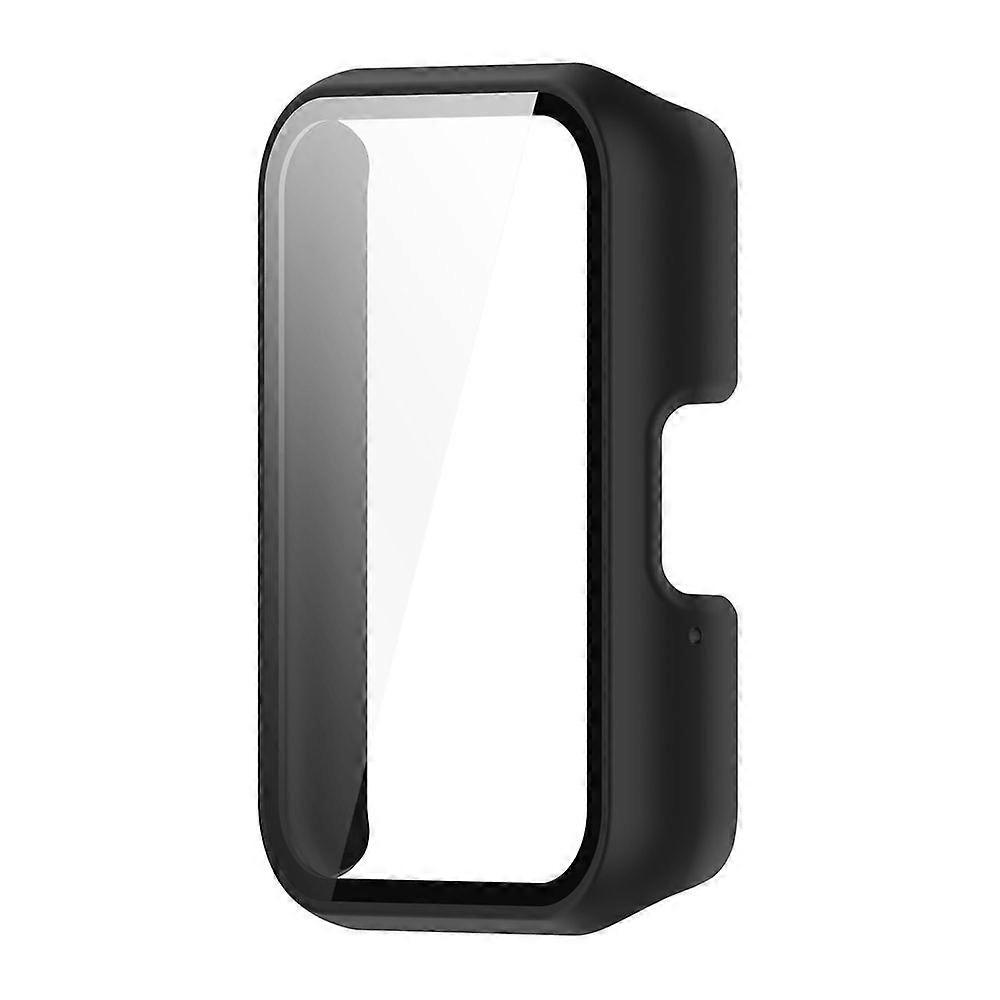 Watch Case with Tempered Glass Screen Protector for Galaxy Fit3 SM-R390 Full-Coverage Shockproof Bumper Scratch-Resistant PC Material Smartwatch Prote