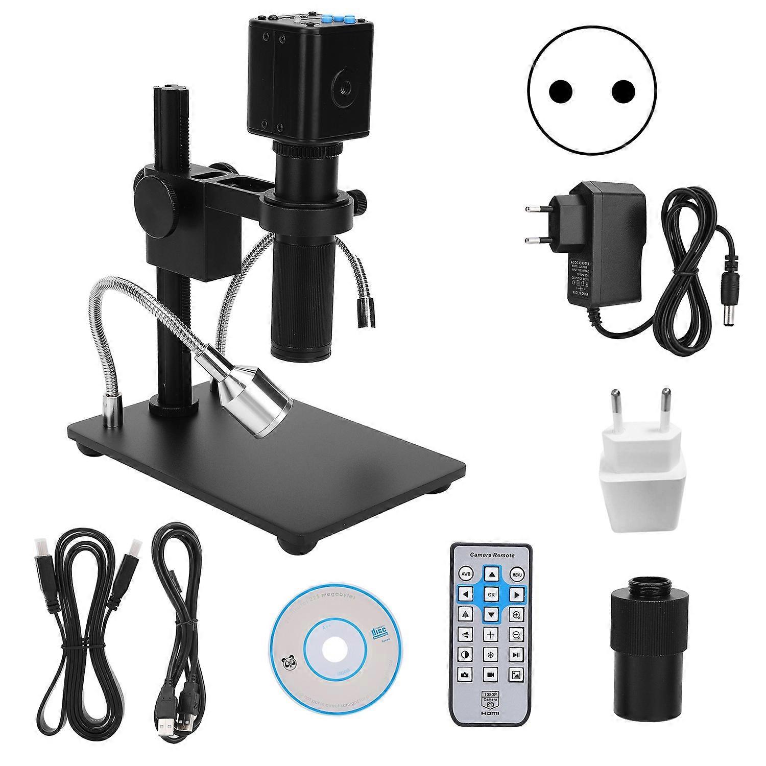 Digital Microscope Camera High Definition Eyepiece Industrial Supplies AC100‑240V 16MP 150X CEU Plug