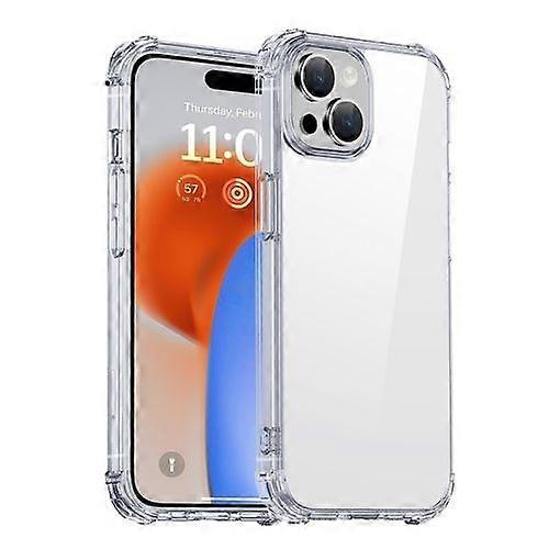 For iPhone 15 iPAKY Crystal Clear Series Shockproof PC + TPU Protective Phone Case