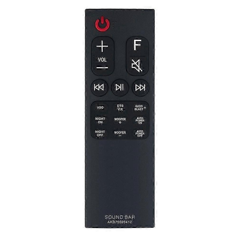AKB75595412 Remote Control Replaced for LG Sound Bar SK5 SK5Y SL5Y SL6Y SN6Y