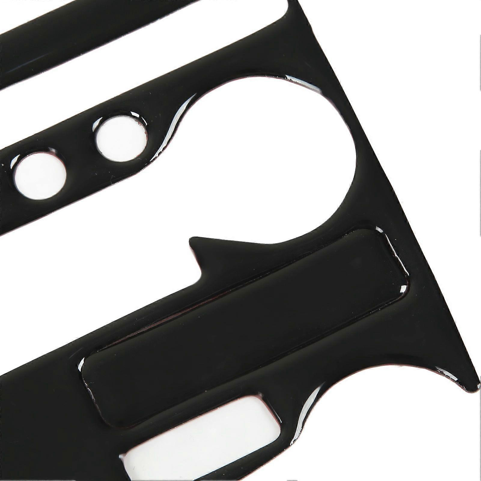 Radio Screen Cover Trim Piano Black Rounded Edges Rust Proof Lightweight Fit For 370Z Z34 2009 Present