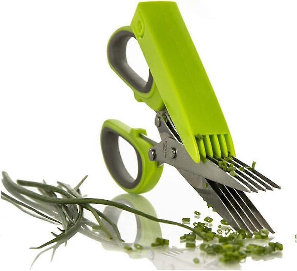Multi-Blade Stainless Steel Herb Scissors