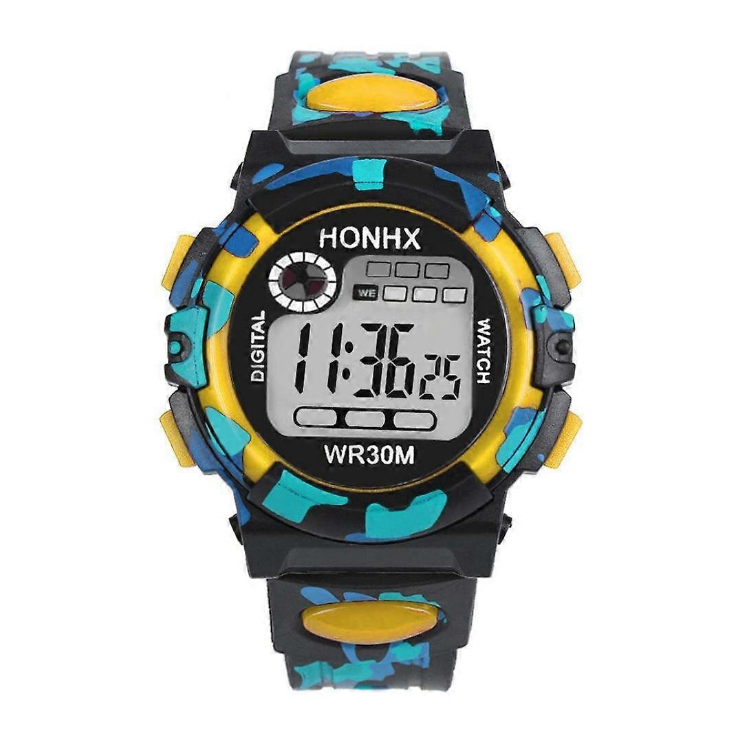 Fashion Men Watch Luminous Date Week Display Multi-function Camouflage Sport Digital Watch